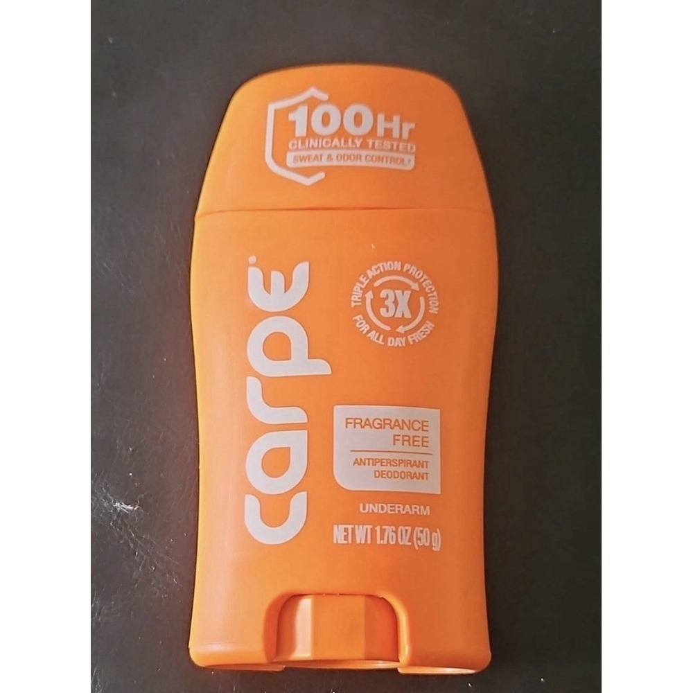Carpe Fragrance Free Unscented Antiperspirant Deodorant Stick 1.76 oz
